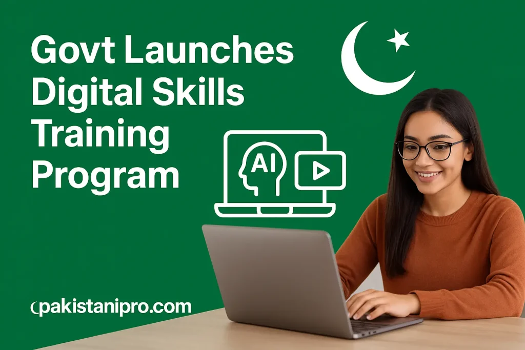 Digital Skills Training Program Pakistan 2025 under PMYP